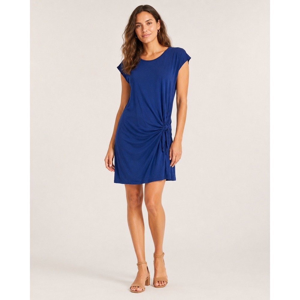 Athropologie Velvet by Graham &‎ Spencer Shirt Dress Womens Small Blue Cotton